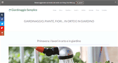 Desktop Screenshot of giardinaggiosemplice.com