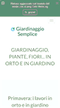 Mobile Screenshot of giardinaggiosemplice.com