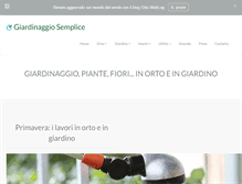 Tablet Screenshot of giardinaggiosemplice.com